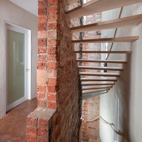 Underneath the stairs in zero carbon house, Birmingham