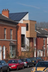 View of zero carbon house Birmingham on Tindal Street